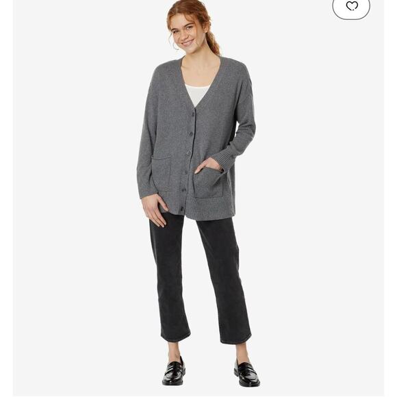 Eileen Fisher Organic Cotton Cashmere Blend Button Front Cardigan Size XS / PP - Picture 2 of 11